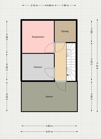Floorplan - Nieuwe Markt 20, 3441 AN Woerden